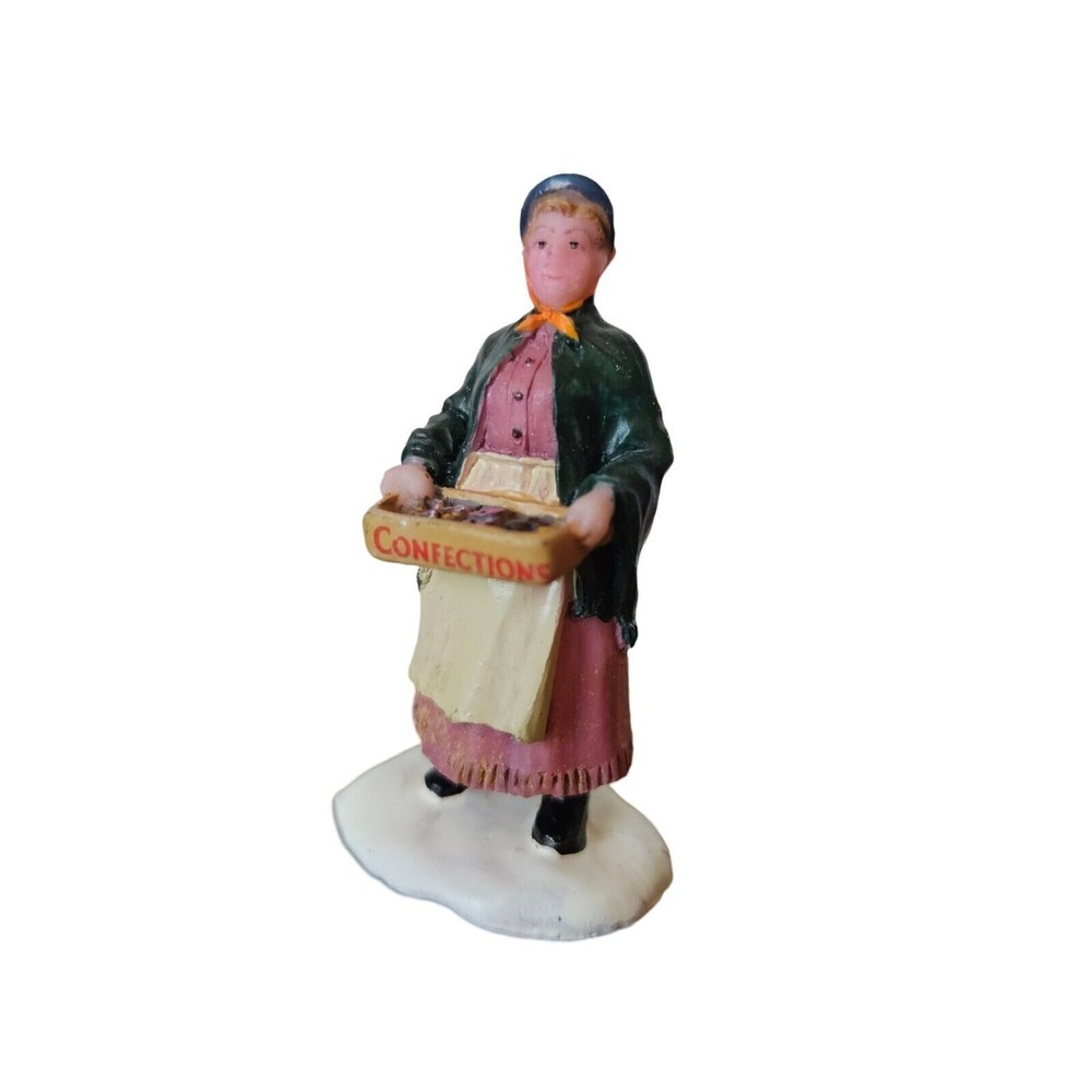Lemax Christmas Village Woman Figurine at Church Bake Sale-image