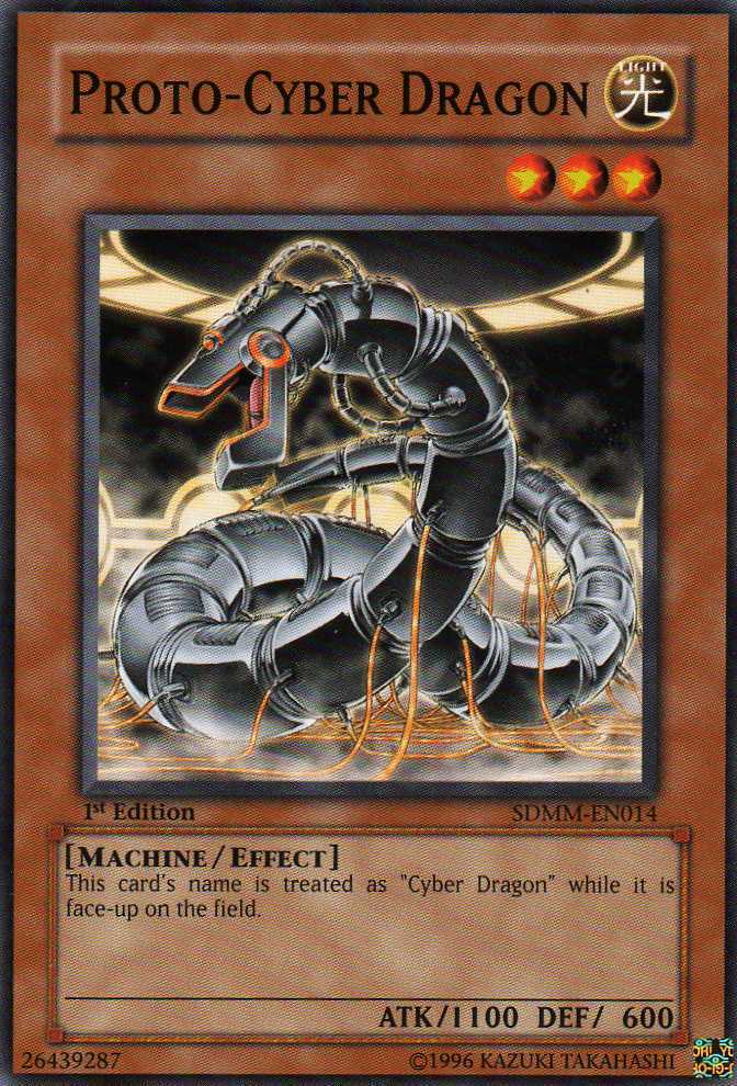 3x Proto-Cyber Dragon SDMM-EN014 Common 1st Ed Near Mint