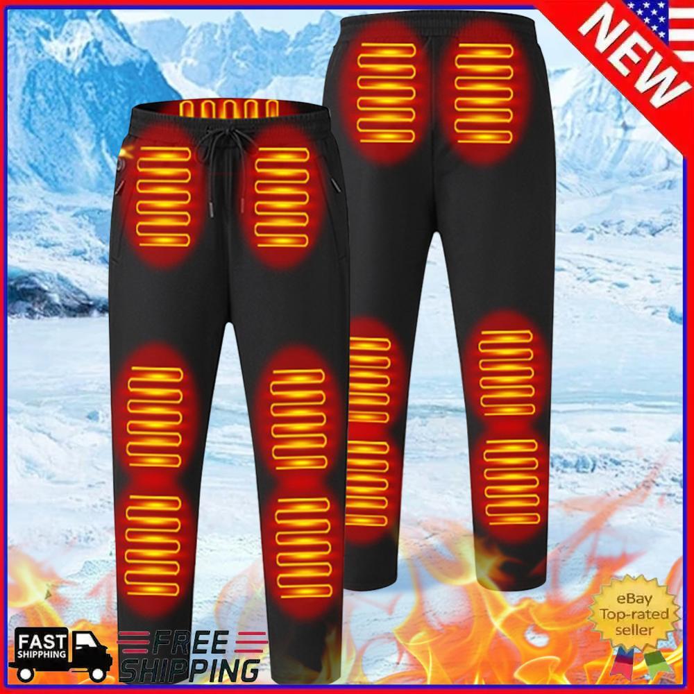 Heated Pants for Men Women 12 Heating Zone Heating Pants USB 5V Thermal Pants