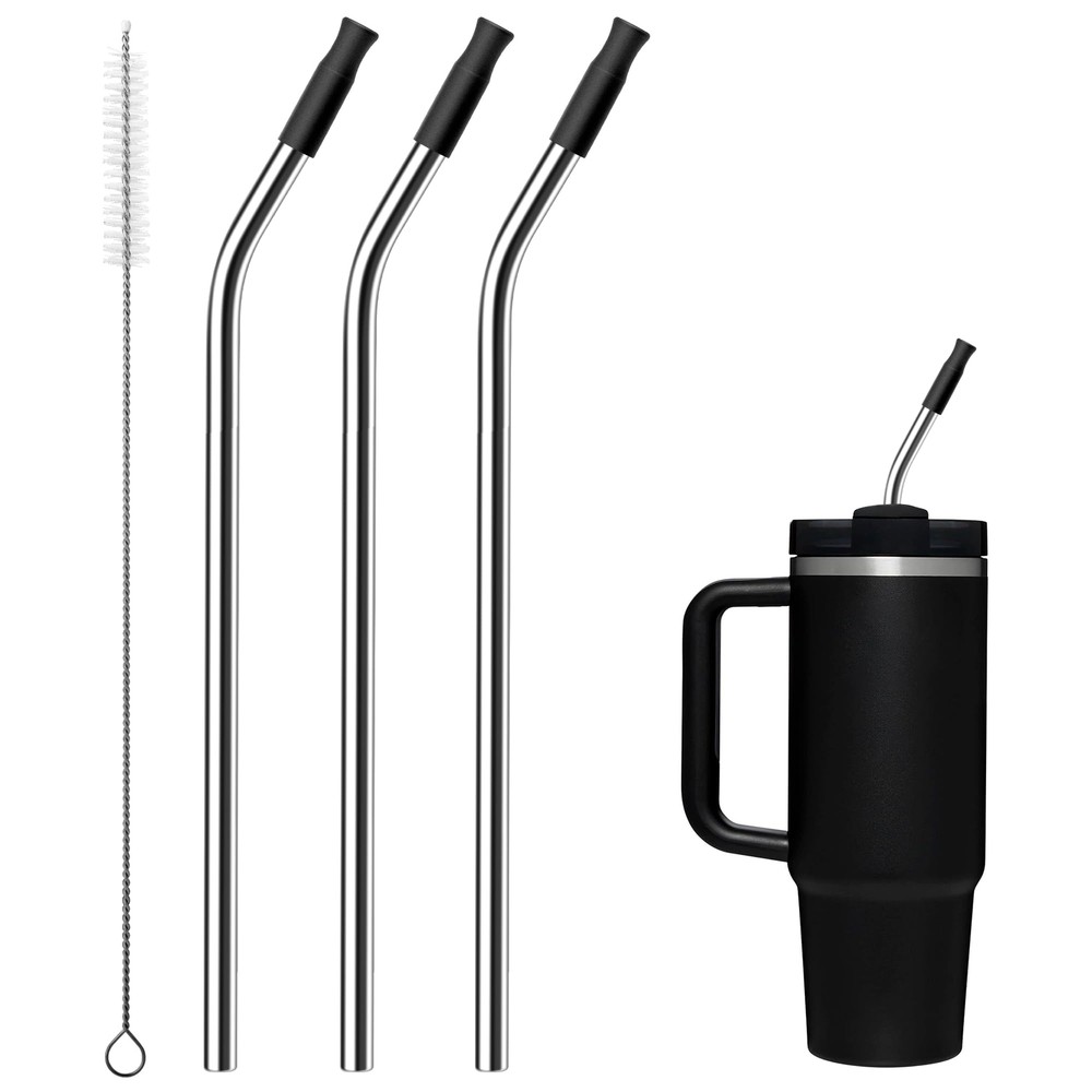 Metal Straws with Silicone Tip for Stanley 30 oz Tumbler,Reusable Straws for ...