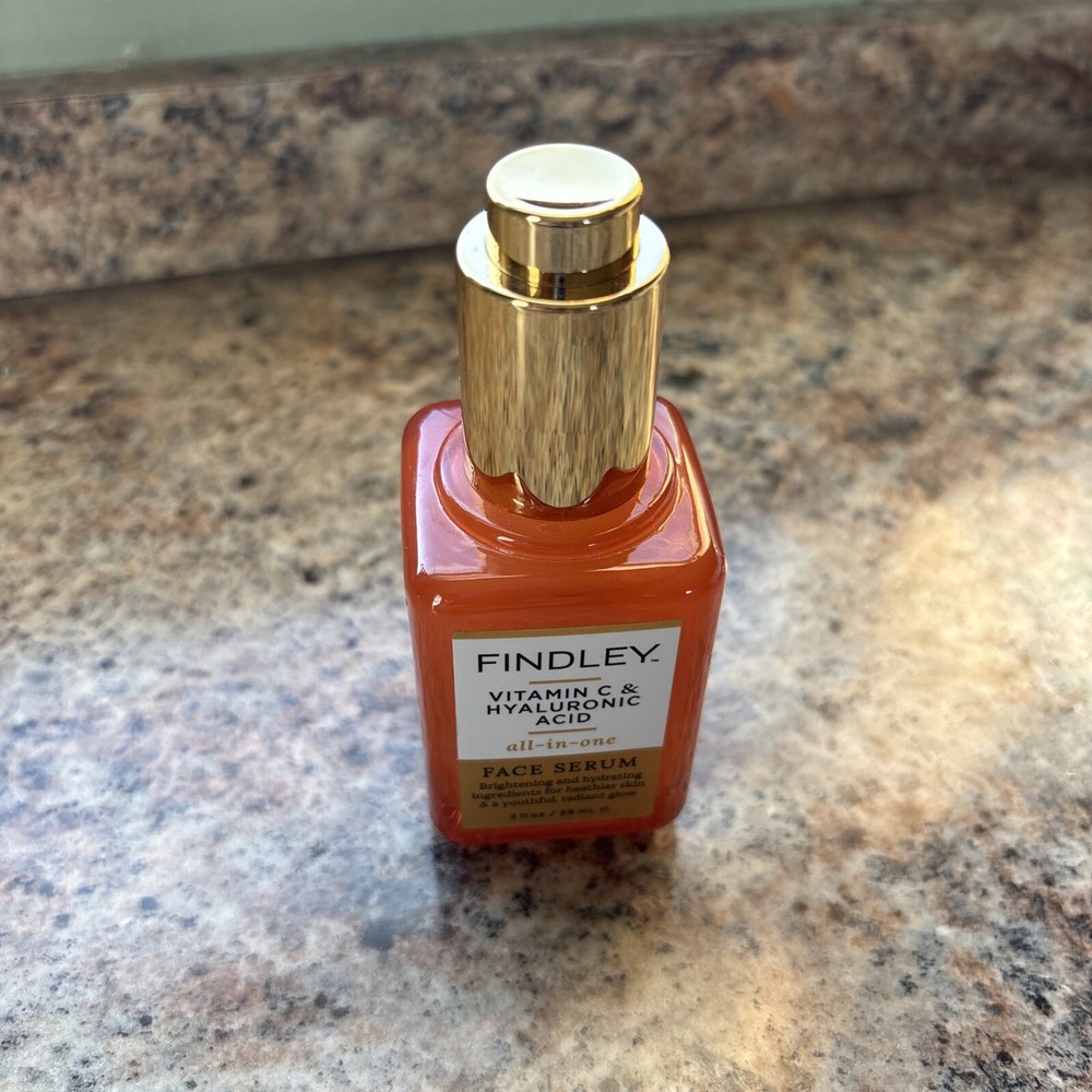 Findley Vitamin C & Hyaluronic Acid Face Serum 2 fl oz/59 mL - NEW Without Box