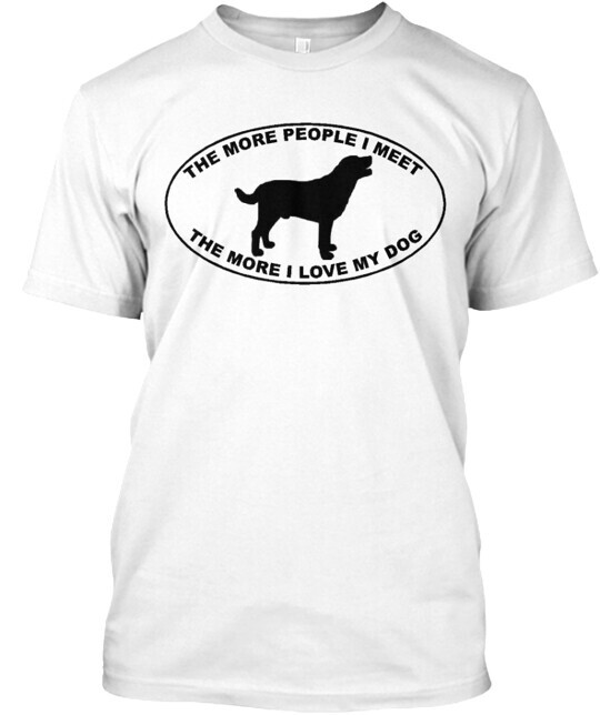 The More I Love My Dog T-shirt Made in the USA Size S to 5XL