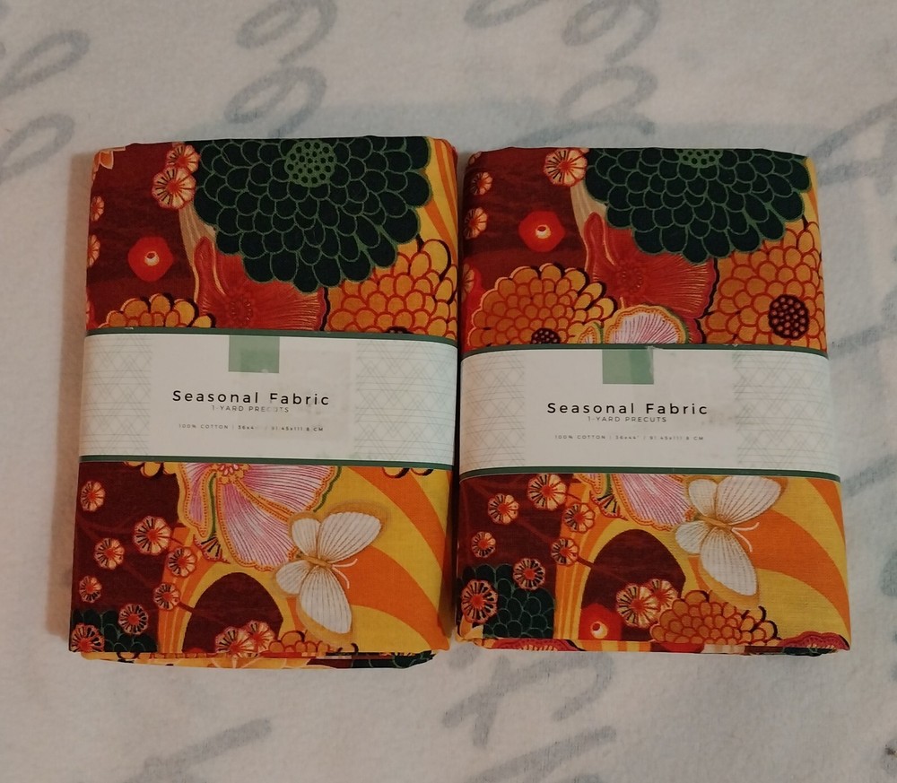 Seasonal Fabric 1 Yard Pre-Cut 100% Cotton 2 Available $3.50 Each-image