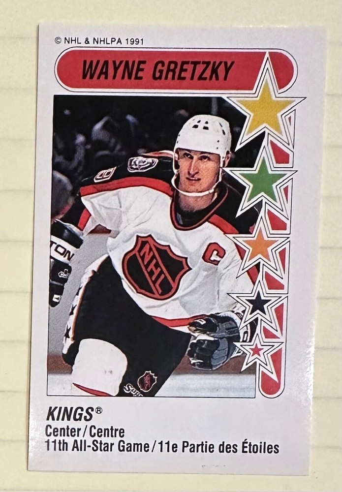 WAYNE Gretzky 1991-92 PANINI Sticker #327 NHL Hockey Los Angeles Kings