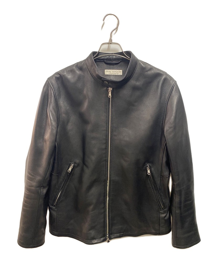 Beauty & Youth United Arrows Sheep Leather Biker Jacket L GTCO1