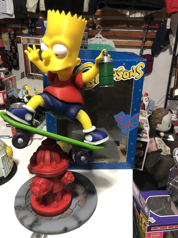The Simpsons El Barto 3D printed model Hand painted figure