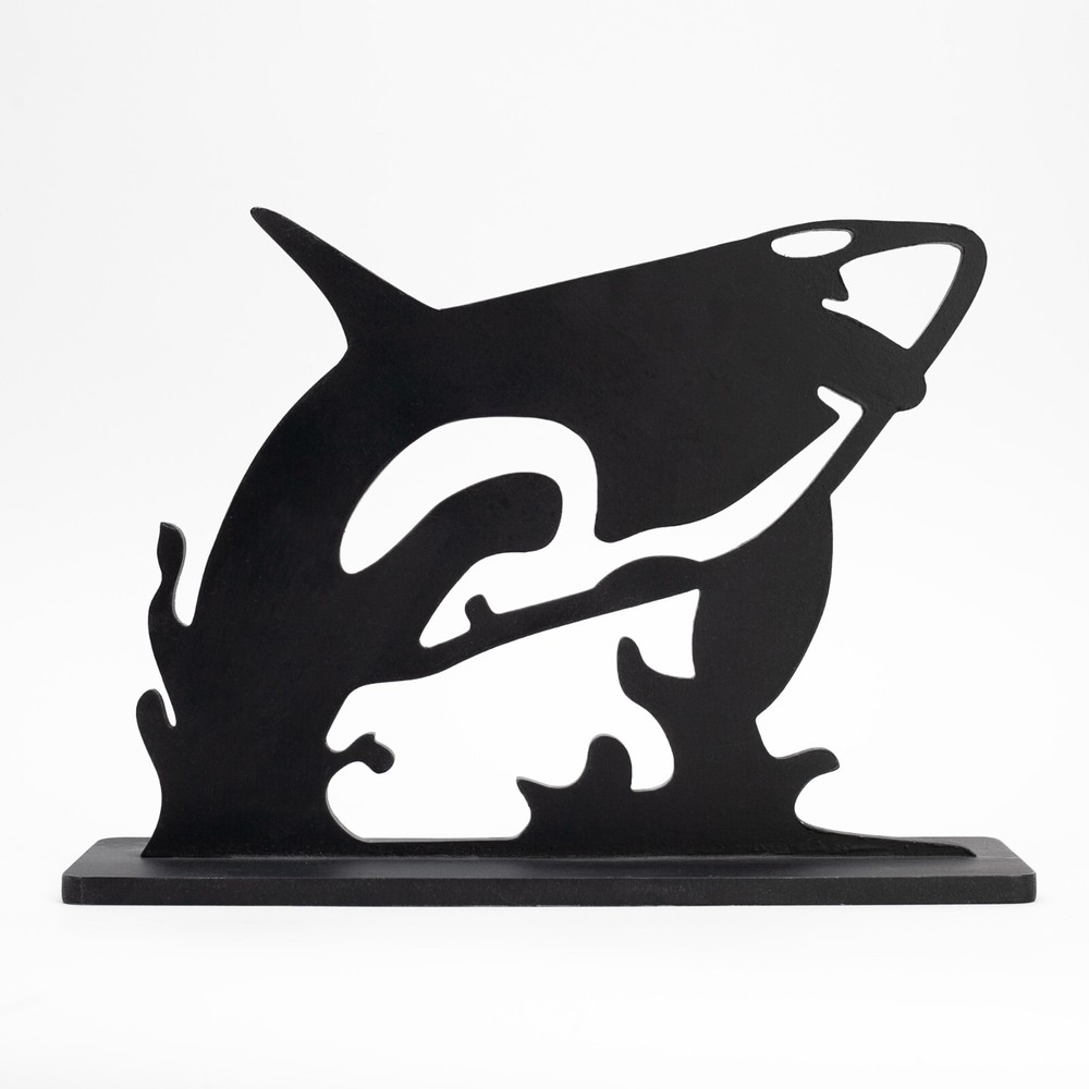 Orca Breaching - Wooden Silhouette