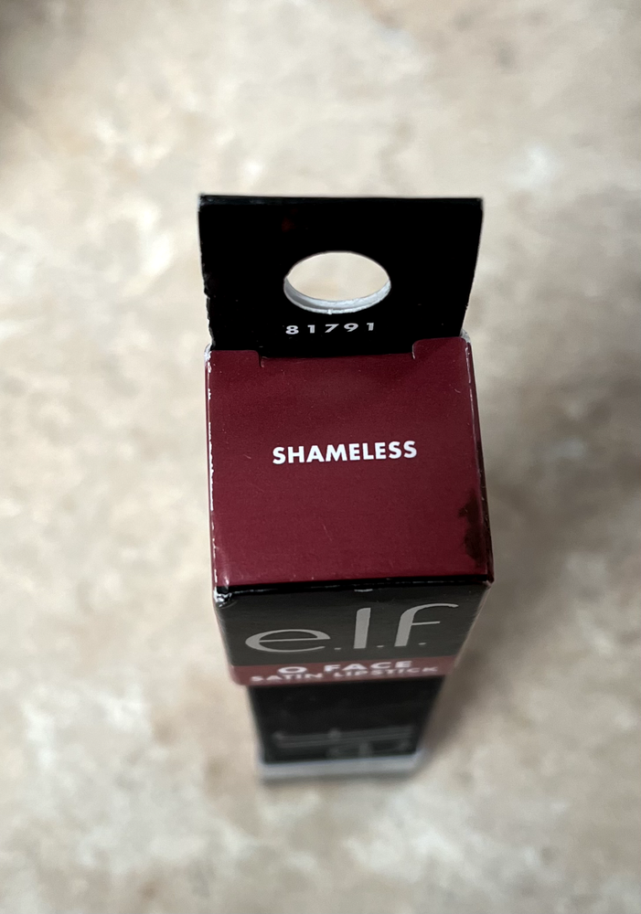 2X e.l.f. O Face Satin Lipstick In 81791 SHAMELESS 0.13 oz
