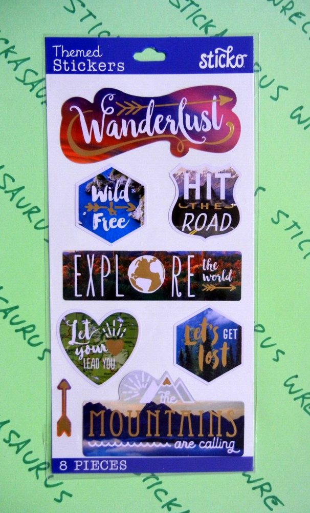 World Travel Explore Stickers Pack Sticko