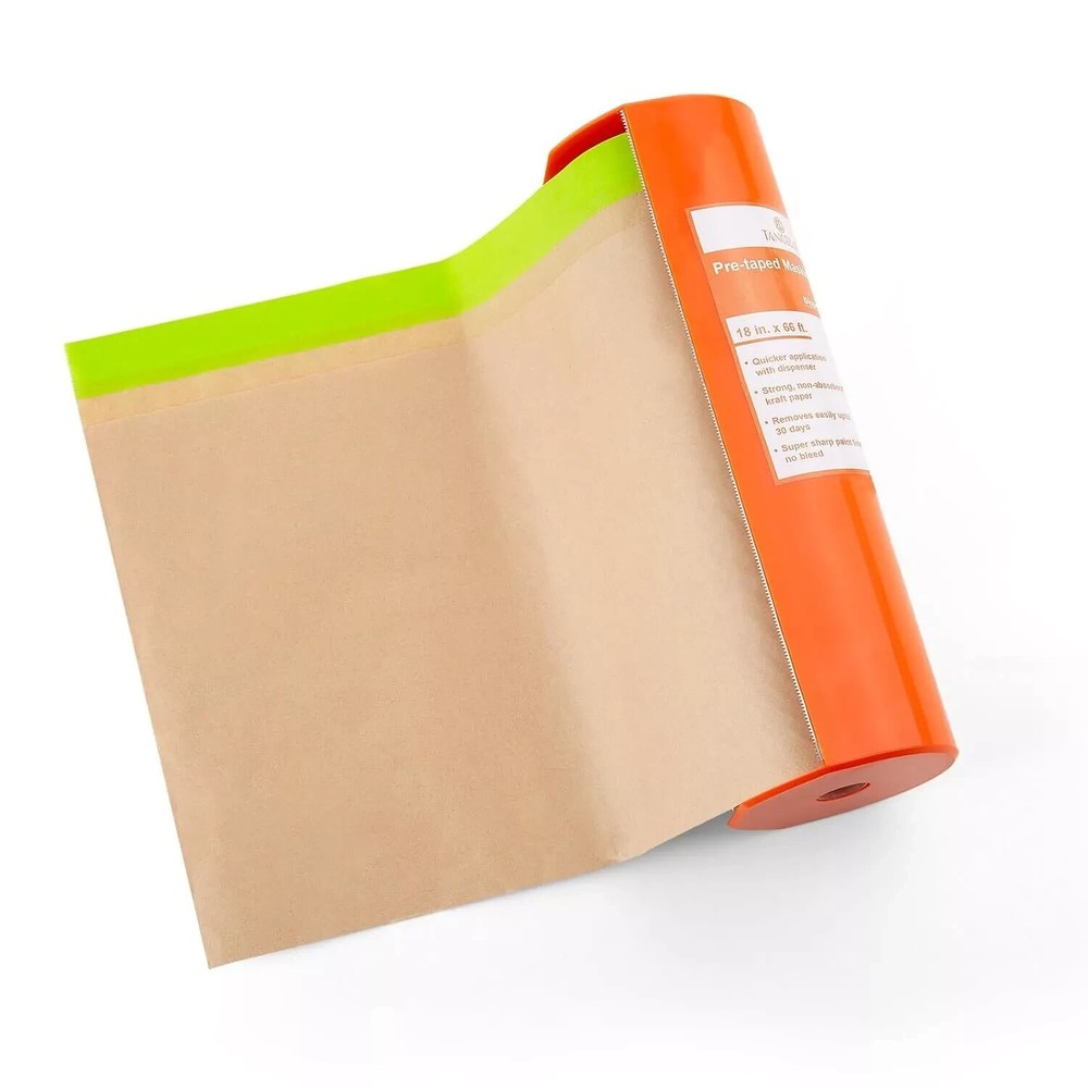 Pre-Taped Masking Paper with Dispenser 18