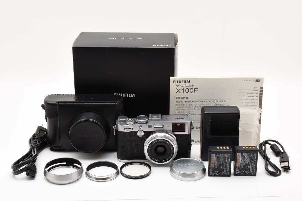 MINT Fujifilm X100F 24.3MP Silver Japan 1100 Shutter Count Digital Camera