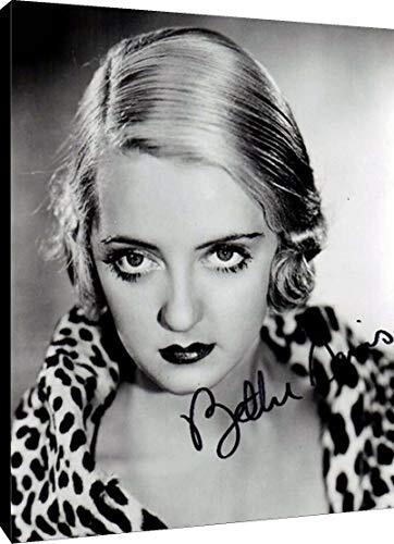 Floating Canvas Wall Art: Bette Davis Autograph Print