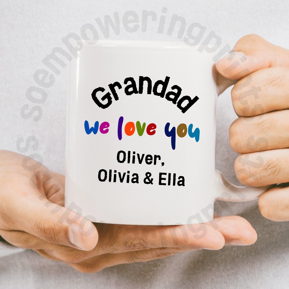 Personalised Grandad Mug Custom Mug Grandad Father's Day Gift Grandad Birthday