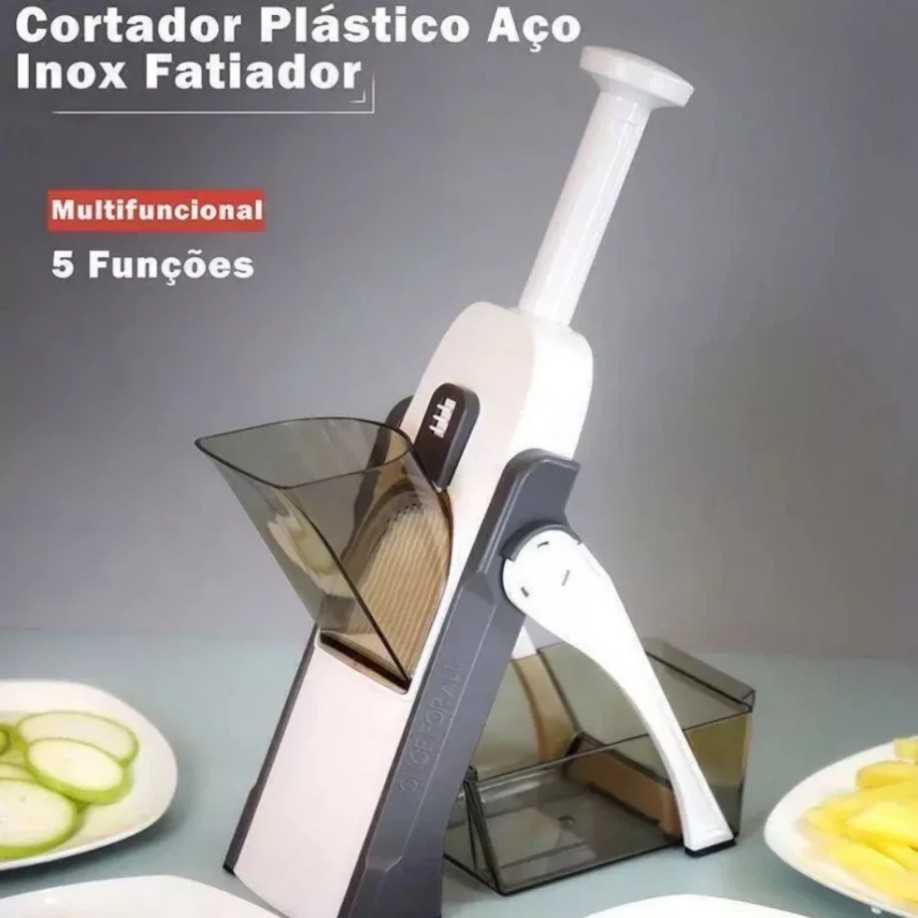 Safe Mandoline Slicer 5 in 1 Vegetable Chopper Food Potato Cutter */