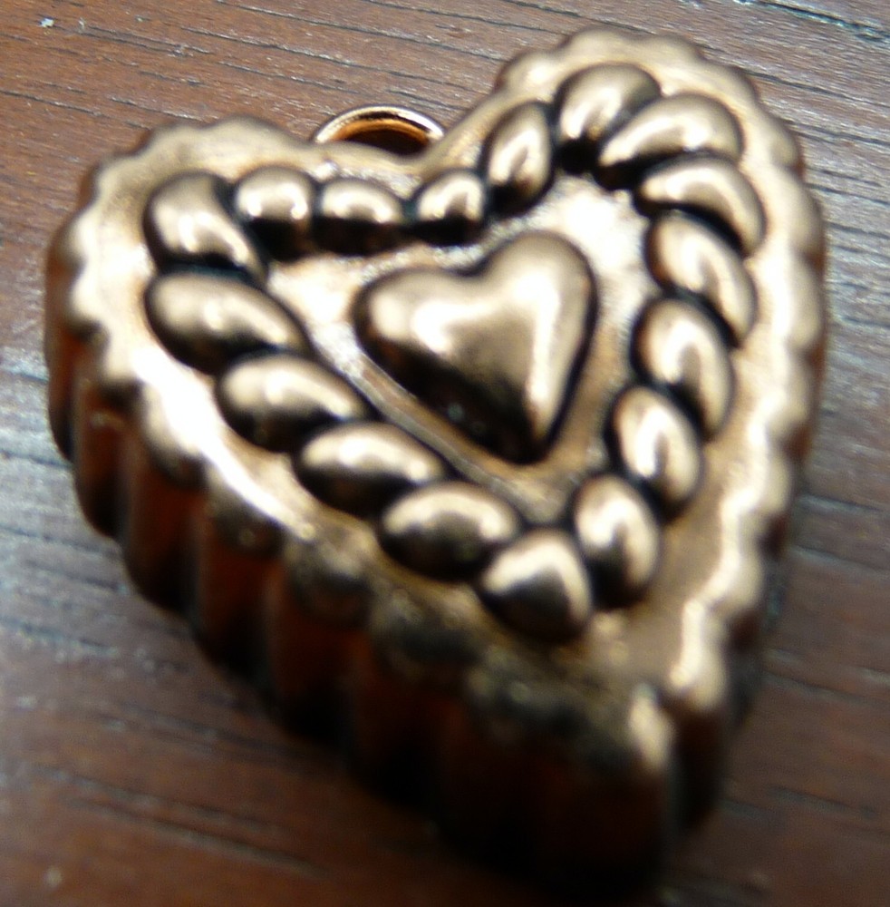 Vintage German Bodo Hennig Copper HEART MOLD 1:12  Dollhouse Kitchen Accessories