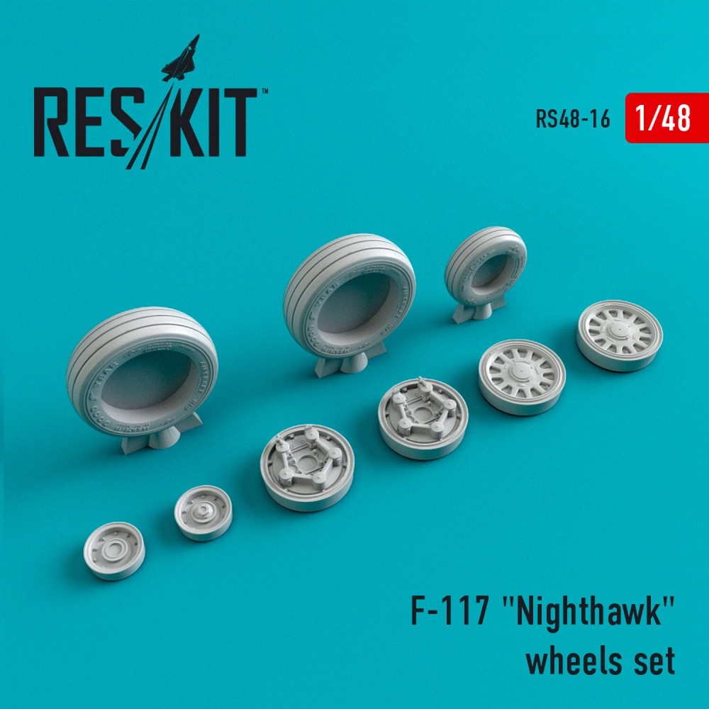Lockheed F-117 Nighthawk Wheels Set 1:48 ResKit RS48-0016