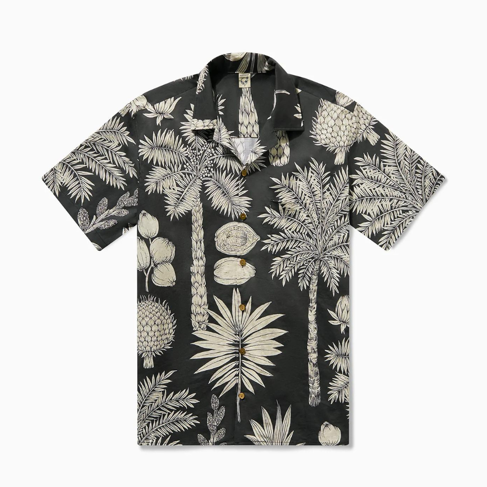 Palm Tree On The Tropical Beach   Hawaiian Shirt