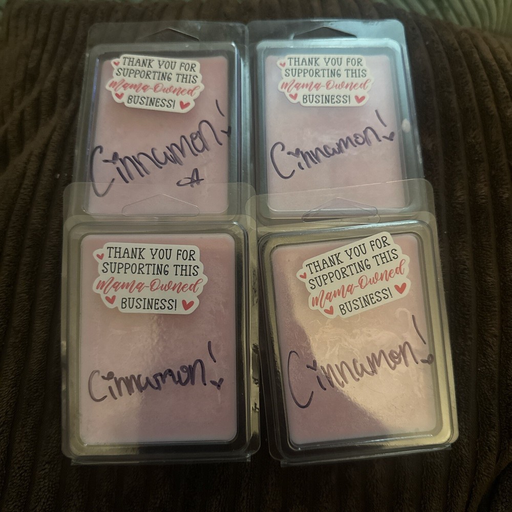 Cinnamon Handmade&Hand Poured Soy Wax Melts! 2 Bottles of oils In Batch