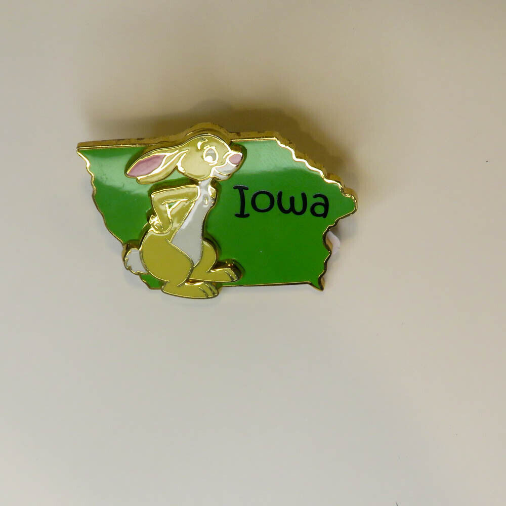 Disney State Character Pins IowaRabbit Pin