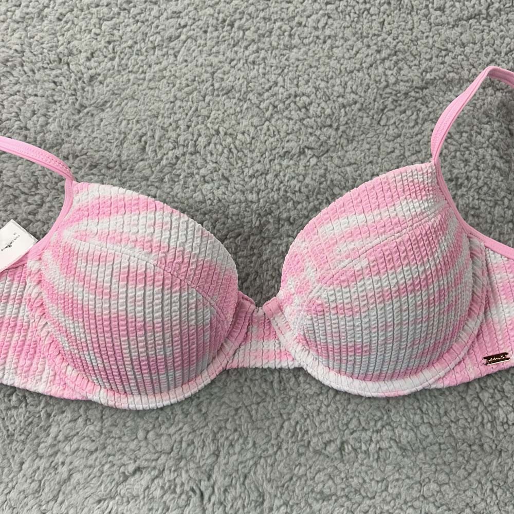 Pink Swim Bikini Top Womens Size Small Beach Swimwear Victoria Secret Light Pink