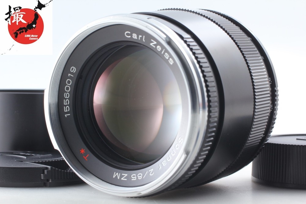 Super Rare Mint Carl Zeiss Sonnar 85mm f2 ZM T* Leica M Lens with Hood Japan