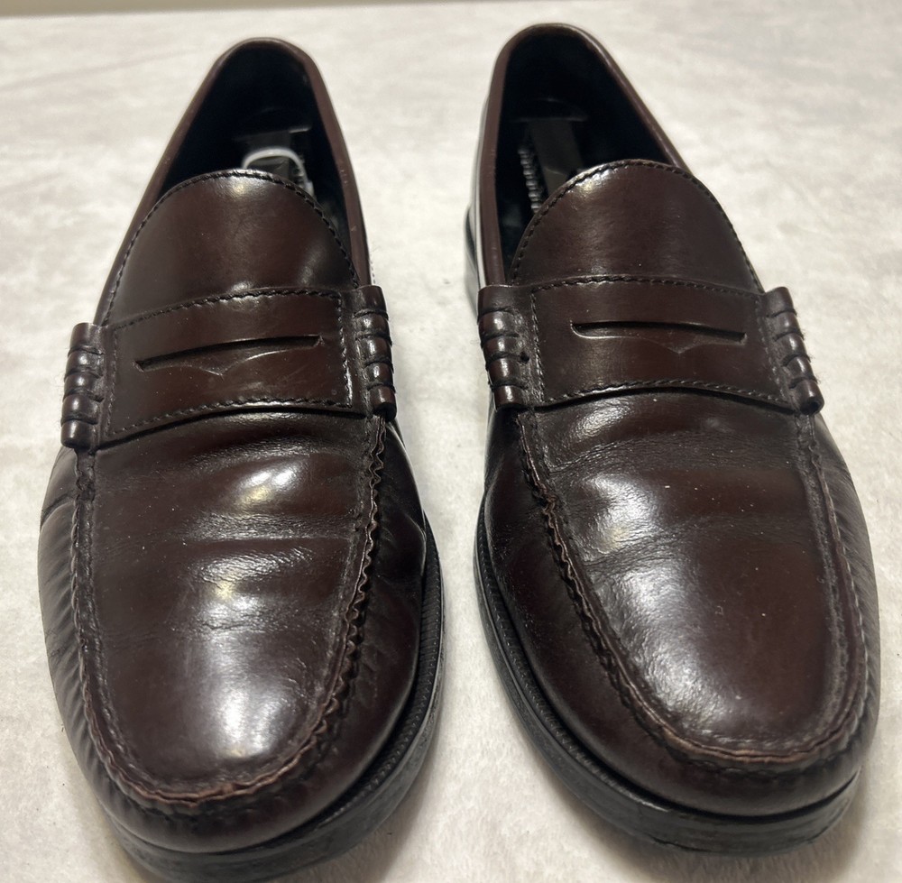 Florsheim Imperial Men’s Shoes Size 12 D Burgundy Penny Loafers Slip On Casual