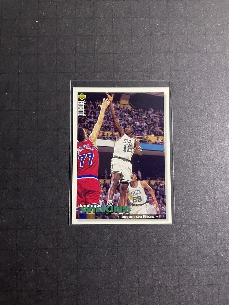 1995-96 UD Collectors Choice Dominique Wilkins Card #89 - Boston Celtics (1)