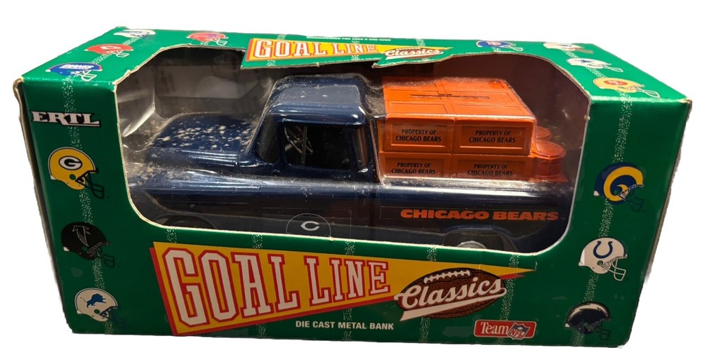 1994 Chicago Bears  Ertl Die Cast  Goal Line Classics 55 Chevy Truck Die Cast