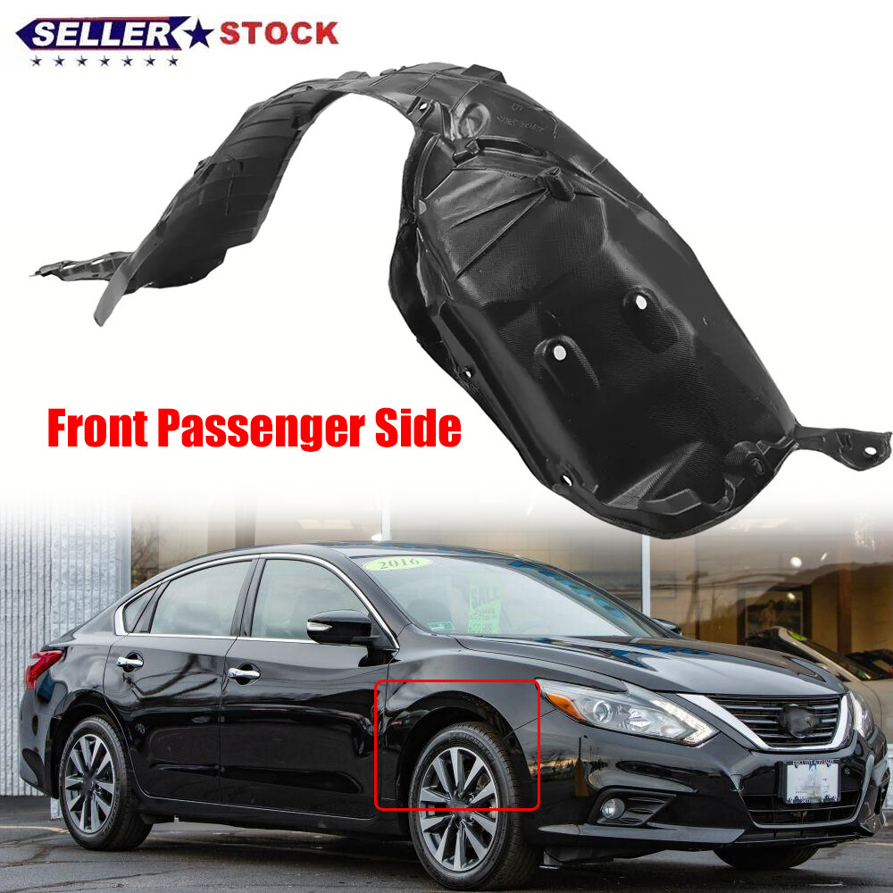 Front Right Passenger Fender Liner Black For 2016 2017 2018 Nissan Altima
