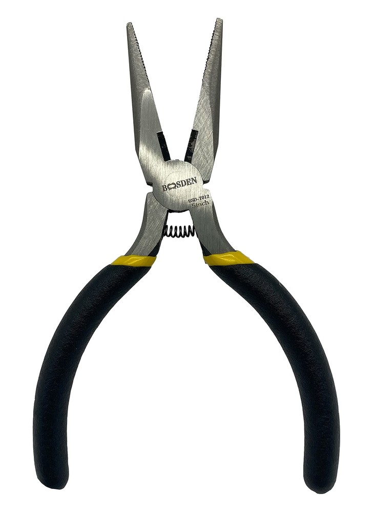 BOOSDEN 5-Inch Needle Nose Pliers with Side Cutters - Precision Crafted Small Pliers for Detail Work  