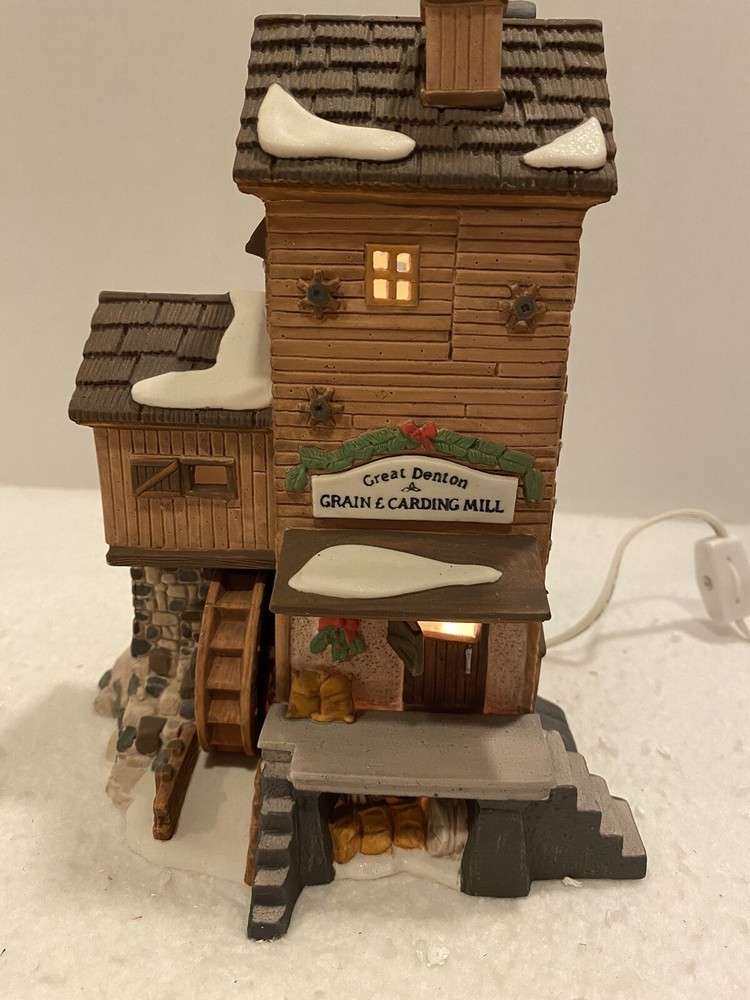 Dept 56 Dickens Village Great Denton Mill 5812-2 with Original Box & Light Mint in Box