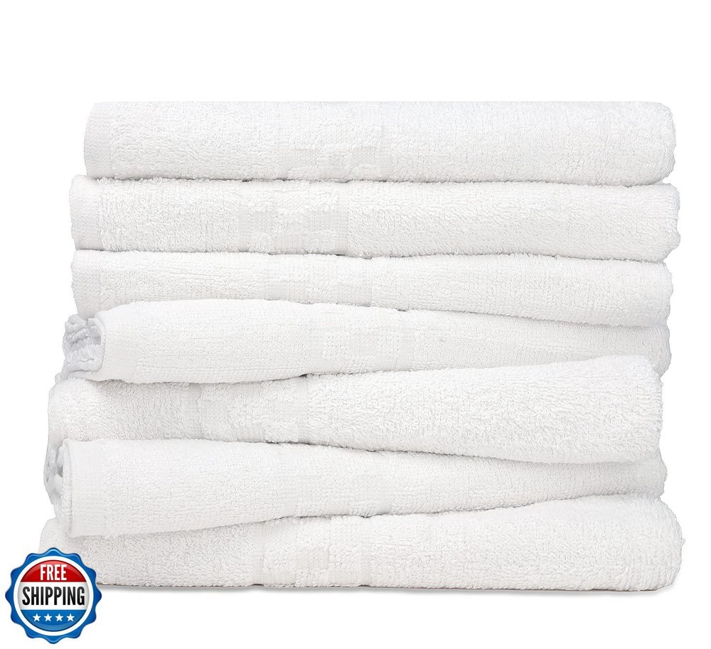 ZUPERIA 7-Pack White Bath Towels 30x54 Inches Ultra Soft 100% Cotton Large Bath Towels