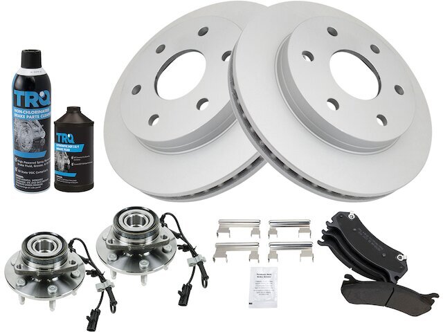 Front Brake Pad and Rotor and Wheel Hub Kit fits Silverado 1500 1999-2006 27XTKD