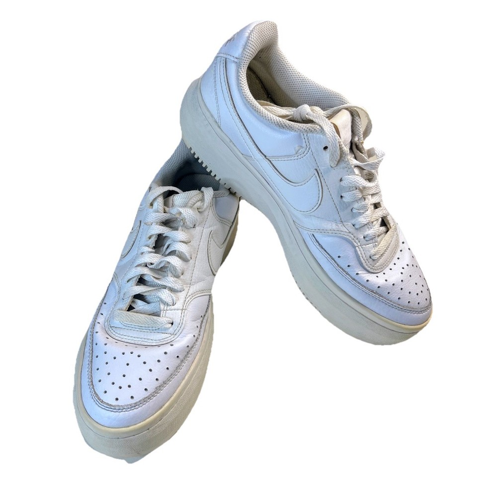 Nike Womens Court Vision Alta DM0113-100 White Casual Shoes Sneakers Size 11