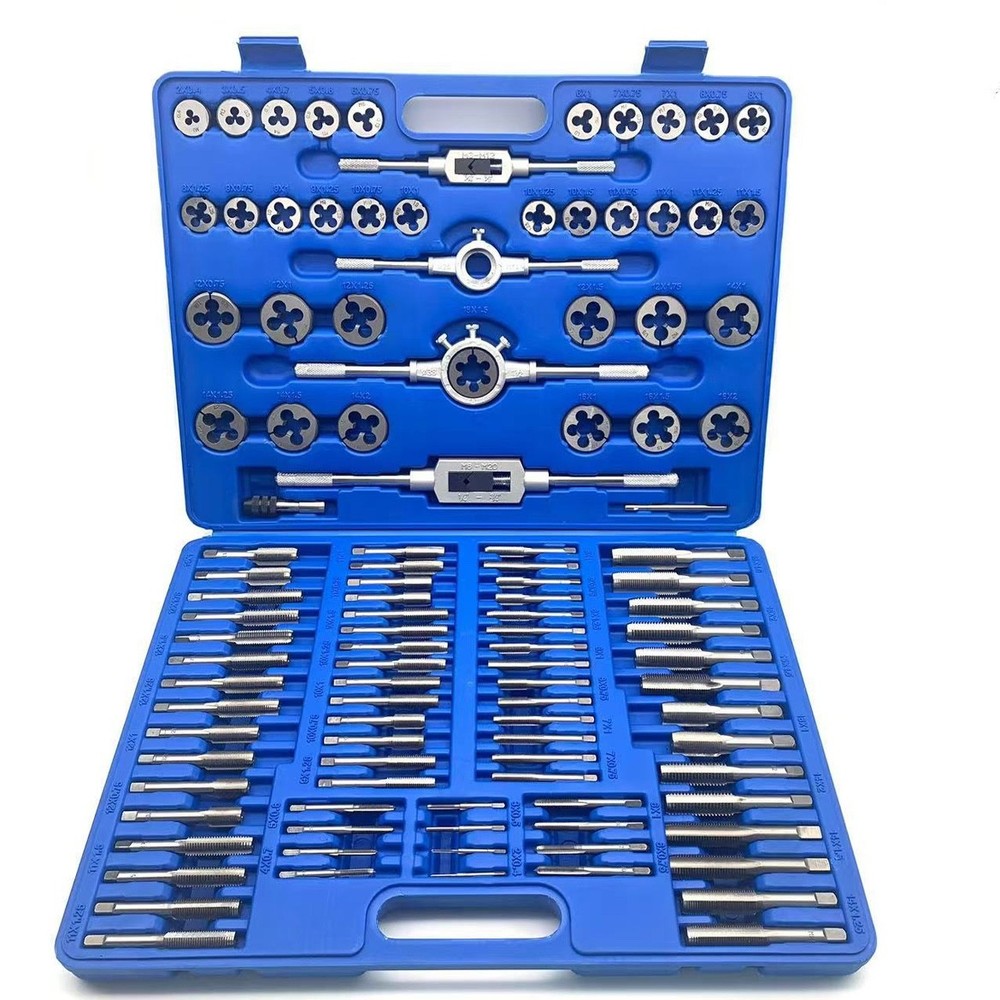 Tap and Die Set 110pcs M2-M18 Screw Thread Metric Tap Die Sets of Hand Tools