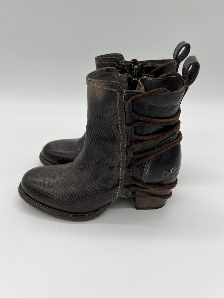 BED STU | Blaire Women’s 7.5 Brown Distressed Leather Cobbler Series Ankle Boots