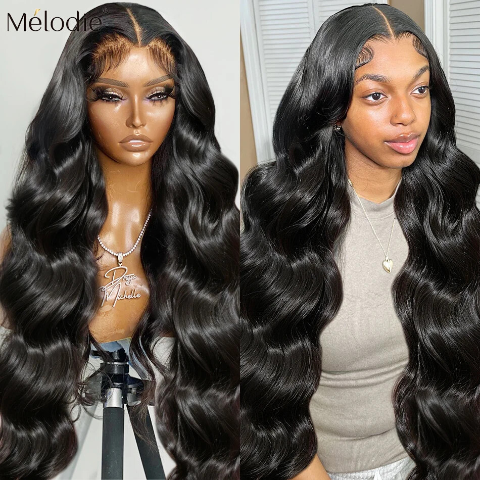 Transparent 5x5 Glueless Body Wave Wig 13x4 13x6 Lace Frontal Human Hair