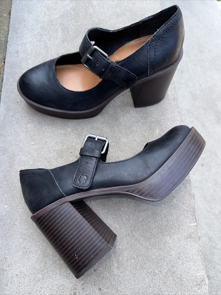 Lucky brand Black chunky Mary Janes New box size 6.5M / 37 Y2K Sold Out