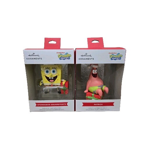 Spongebob & Patrick Christmas Tree Ornaments by Hallmark  