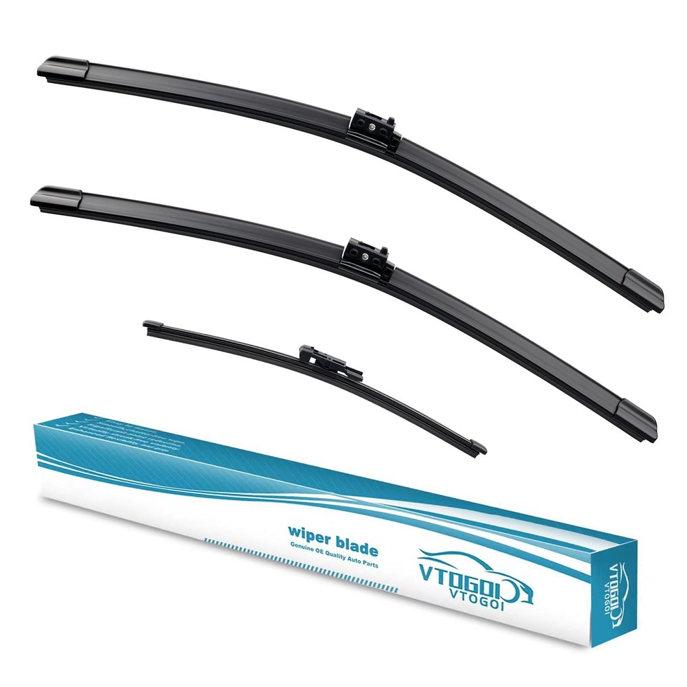 Wiper Blades With Rear Wiper Blades Set For 2016-2020 Mercedes-Benz GLA250 Au...