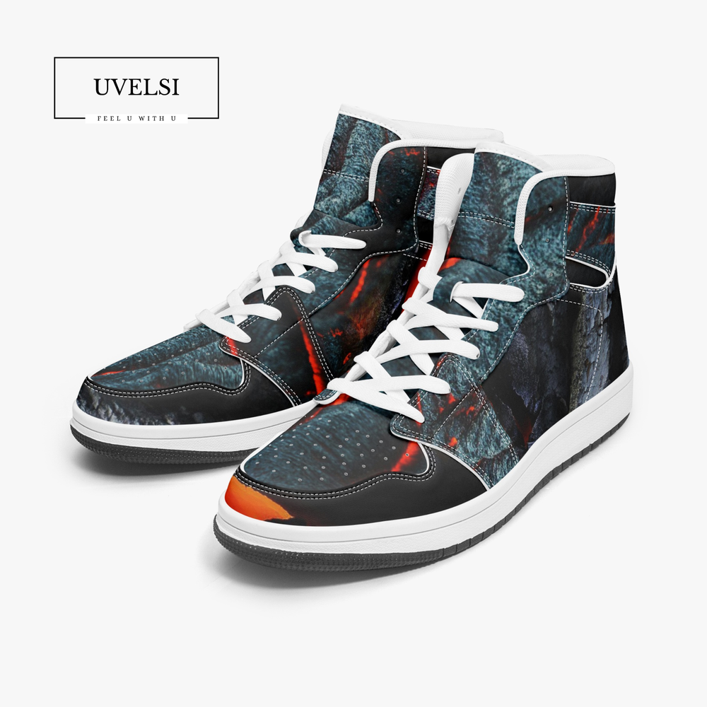 Super Life UVelsi Edition Mens Leather High Top Sneakers – Comfy & Stylish USA Made