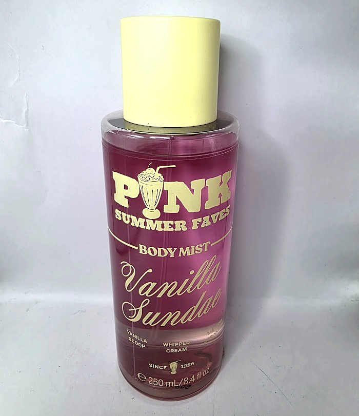 VICTORIA'S SECRET PINK VANILLA SUNDAE BODY MIST 8.4 FL OZ LIMITED EDITION