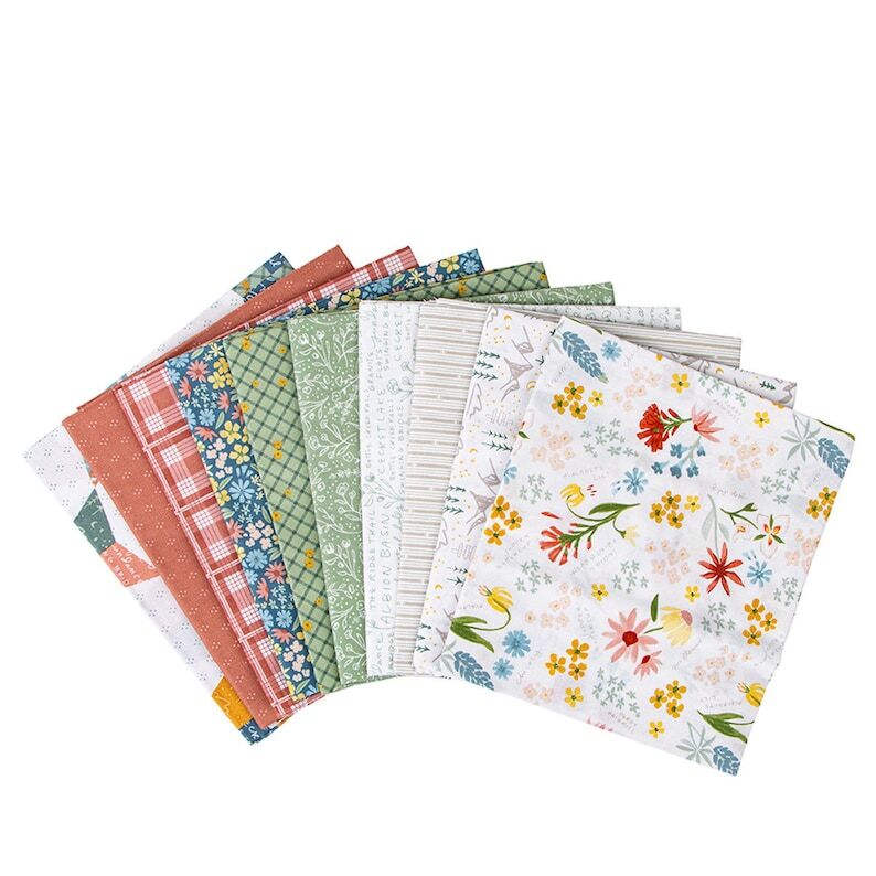 SALE Albion 1-Yard Bundle Cream 10 Pieces - Riley Blake Designs - Precut Pre Cut