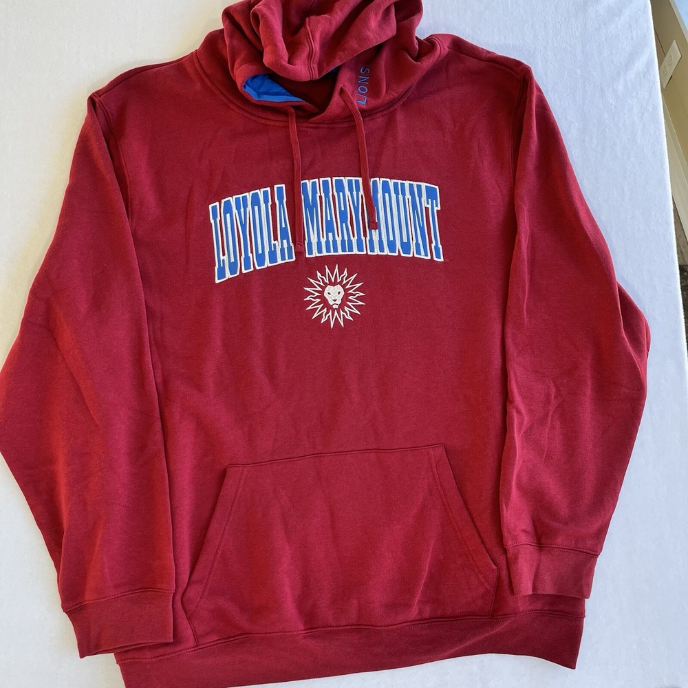 Colosseum Loyola Marymount Men's 3XL Hoodie Sweatshirt Red Pockets NCAA New