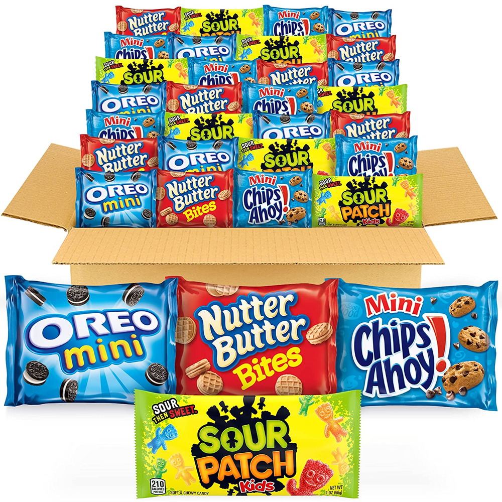 CHIPS AHOY Mini Cookies SOUR PATCH KIDS Candy Nutter Butter Bites Variety Pack