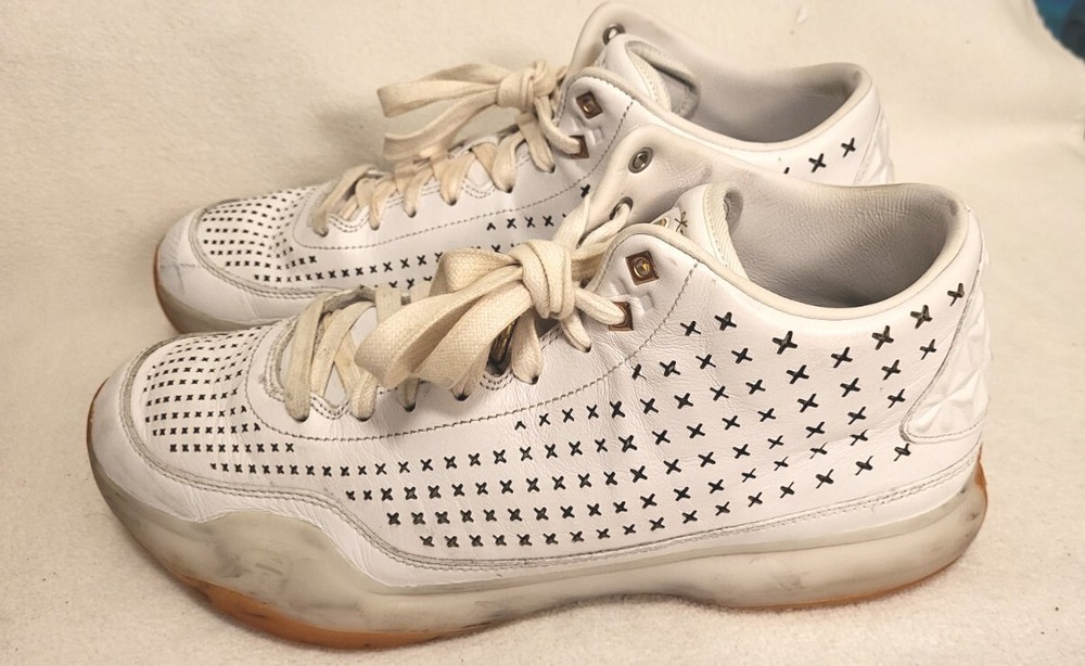 Nike Kobe X Mid EXT White Gold GUM Leather Basketball Shoes Men Size 12