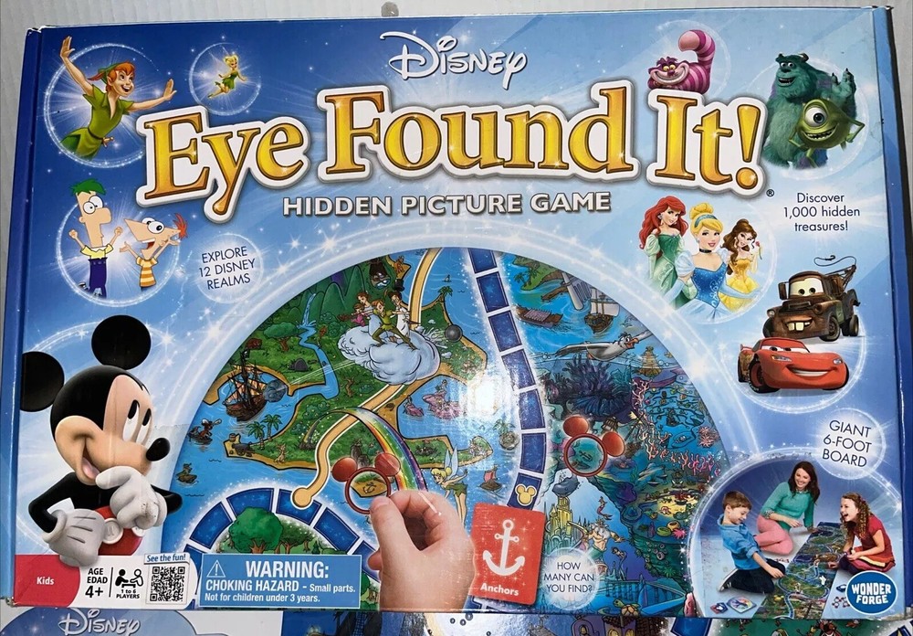 Disney Eye Found It Board Game by Wonderforge Complete Set  