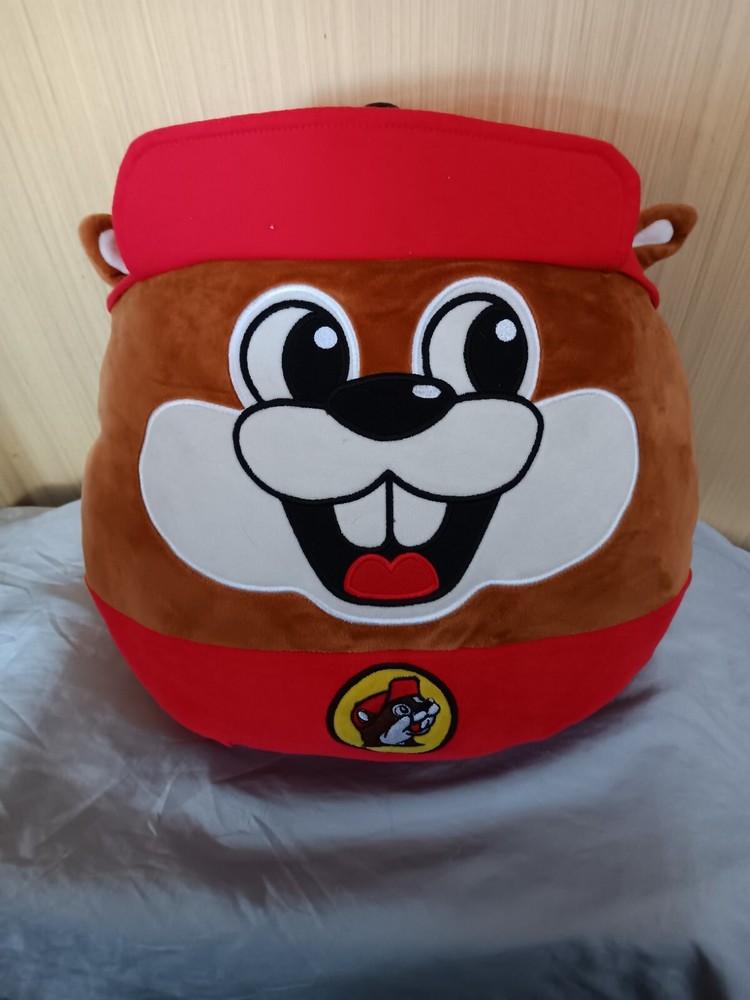 Buc-ees Beaver Mascot Plush Squishmallow Dupe Pillow approx. 14