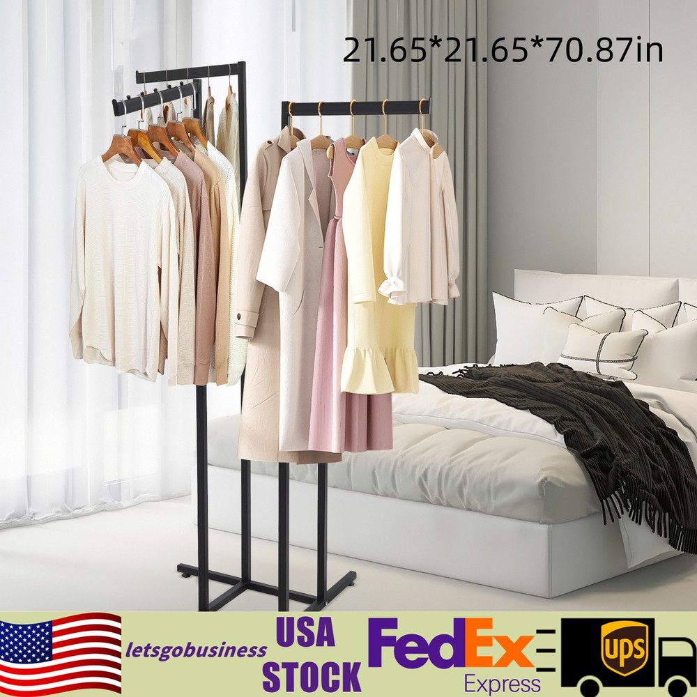 4-Way Adjustable Clothing Rack Clothing Display Rack Clothing Store Clothes Rack