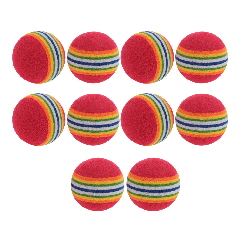 10 Pc Teething Toys for Puppies Large Dog Small Bouncy Balls